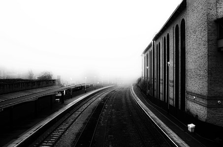 grayscale photography of house thumbnail