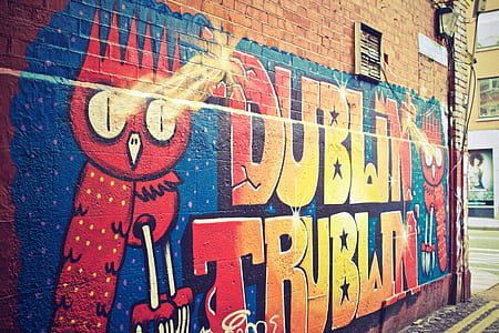 art, graffiti, wall, dublin thumbnail