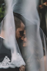 man and woman facing each other thumbnail
