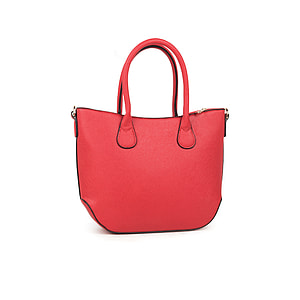 red leather tote bag thumbnail