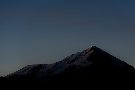 gray mountains at dusk thumbnail
