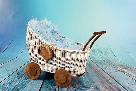 white wicker bassinet thumbnail