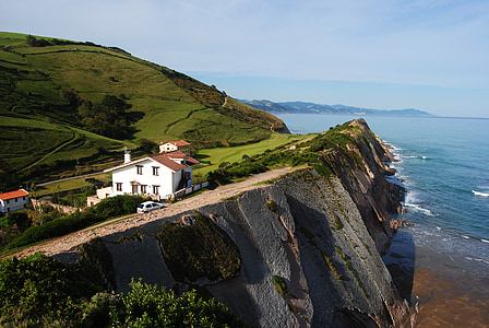 white house near cliff thumbnail