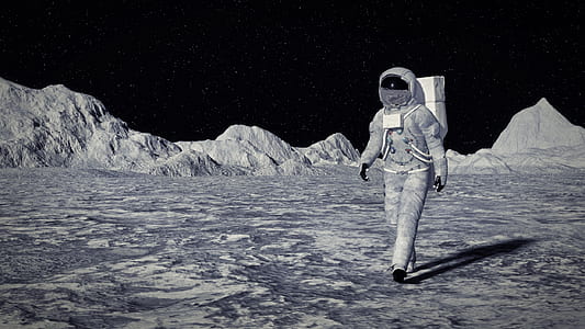 astronaut standing on ground thumbnail