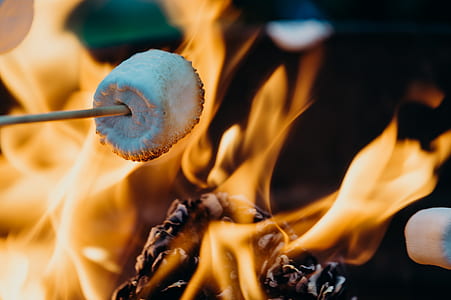 marshmallow cooked on bonfire thumbnail