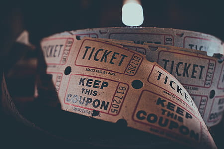 close up photography of ticket coupons thumbnail