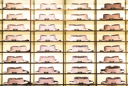 brown collared top in display rack thumbnail