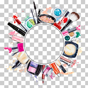 Lip balm Cosmetics Eye shadow Foundation Lip gloss, Creative Makeup Tools, cosmetic lot illustration PNG clipart