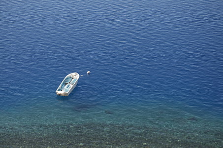 motorboat on ocean at daytime thumbnail