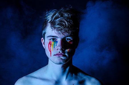 man with face painting thumbnail