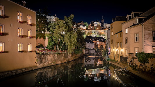 canal in between brown houses thumbnail