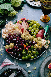 bunch of fruits on round tray thumbnail