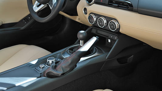 empty gray and black vehicle interior thumbnail