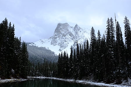 mountain covered with snow thumbnail