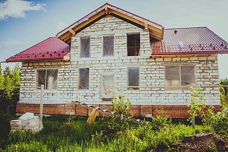 two storey house surrounded grass thumbnail