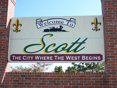 Scott Entrance Sign in Louisiana thumbnail