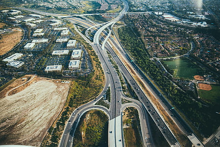 aerial photo of road thumbnail