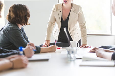 Woman Runs Board Meeting Photo thumbnail