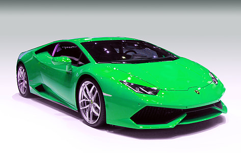 green Lamborghini Huracan coupe thumbnail