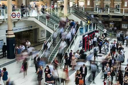 crowd of people in mall thumbnail