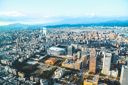 aerial shot of buildings thumbnail