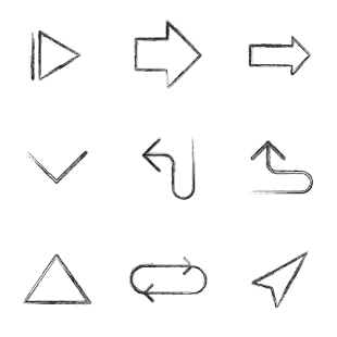Arrows svg vector icon sets