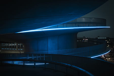 spiral alley with lighted edge thumbnail