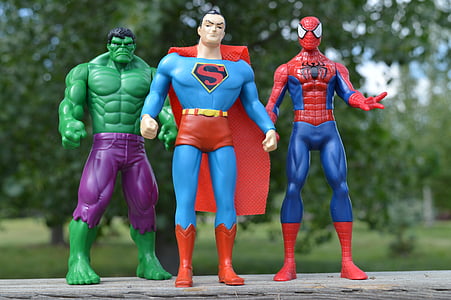 superheroes, incredible hulk, superman, spiderman, comics, heroes thumbnail