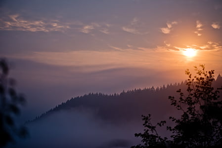 mountain covered with fogs thumbnail