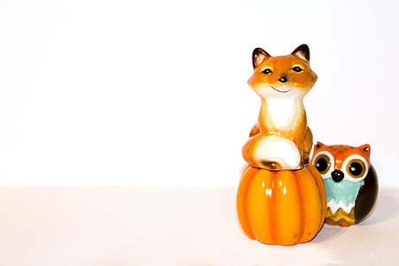 brown ceramic fox jar thumbnail