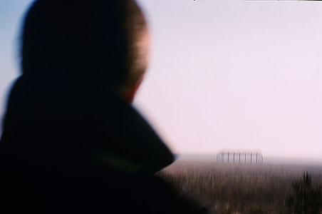 Silhouette and violet sky thumbnail