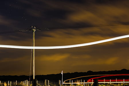 time-lapse photography of lights at nighttime thumbnail