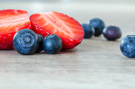 food, red, blue, fruits thumbnail