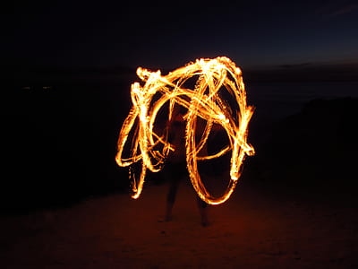 person performing fire dance thumbnail