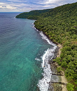 Aerial Photography of an Island thumbnail
