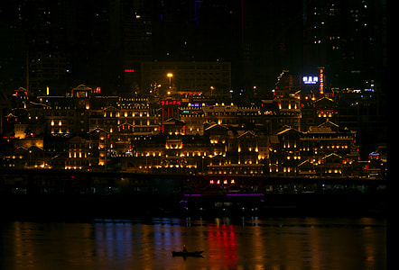 city light reflection on body of water thumbnail