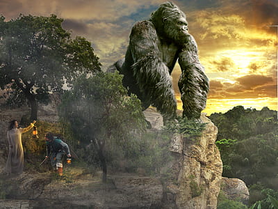 King Kong digital wallpaper thumbnail