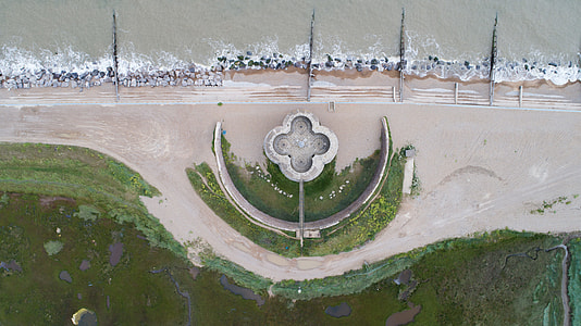 aerial photo of park near seashore thumbnail