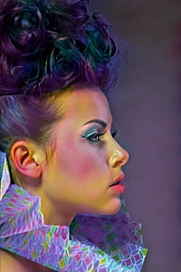 woman's portrait painting thumbnail