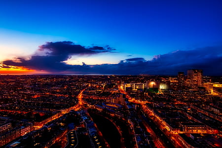 aerial photography of city thumbnail
