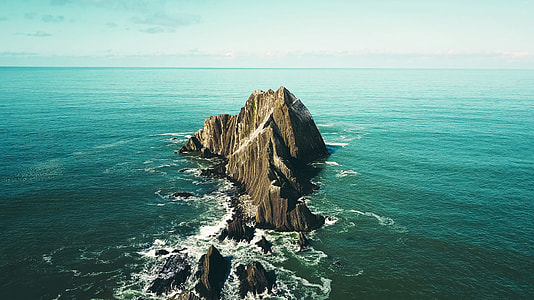 aerial photo of island at daytime thumbnail