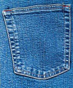 closeup photo of blue denim bottoms pocket thumbnail