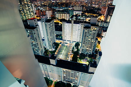 aerial view of commercial buildings thumbnail