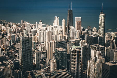 aerial view photography of city buildings thumbnail