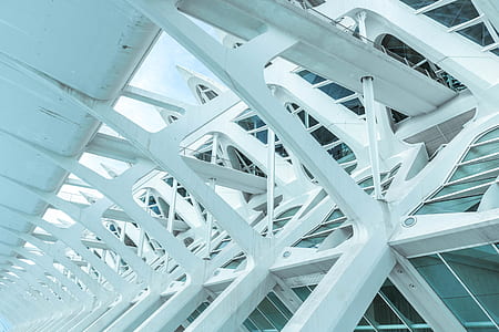 architectural photography of white structure thumbnail