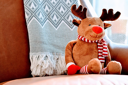 Stuffed Rudolph the Red Nosed Reindeer Christmas thumbnail