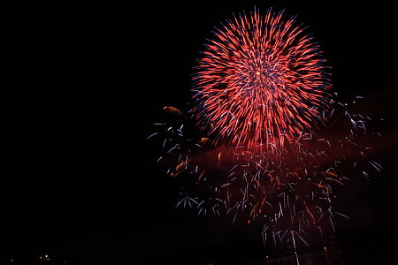 time-lapse photography of fireworks thumbnail