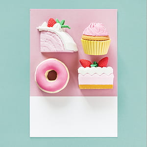 strawberry cake and doughnut thumbnail