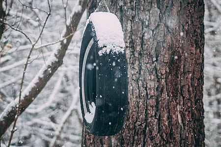 hanged black tire thumbnail