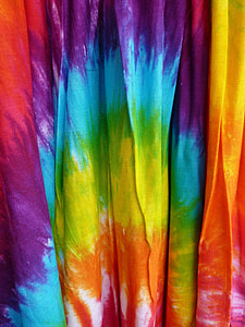 multicolored tie-dyed cloth thumbnail